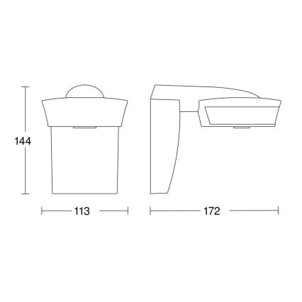 Steinel 059576 - Senzor pokreta SensIQ IP54 bela + daljinski upravljač