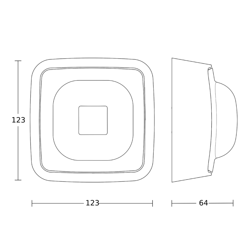 Steinel 064853 - Detektor prisutnosti IR QUATTRO HD-2 KNX V3.5