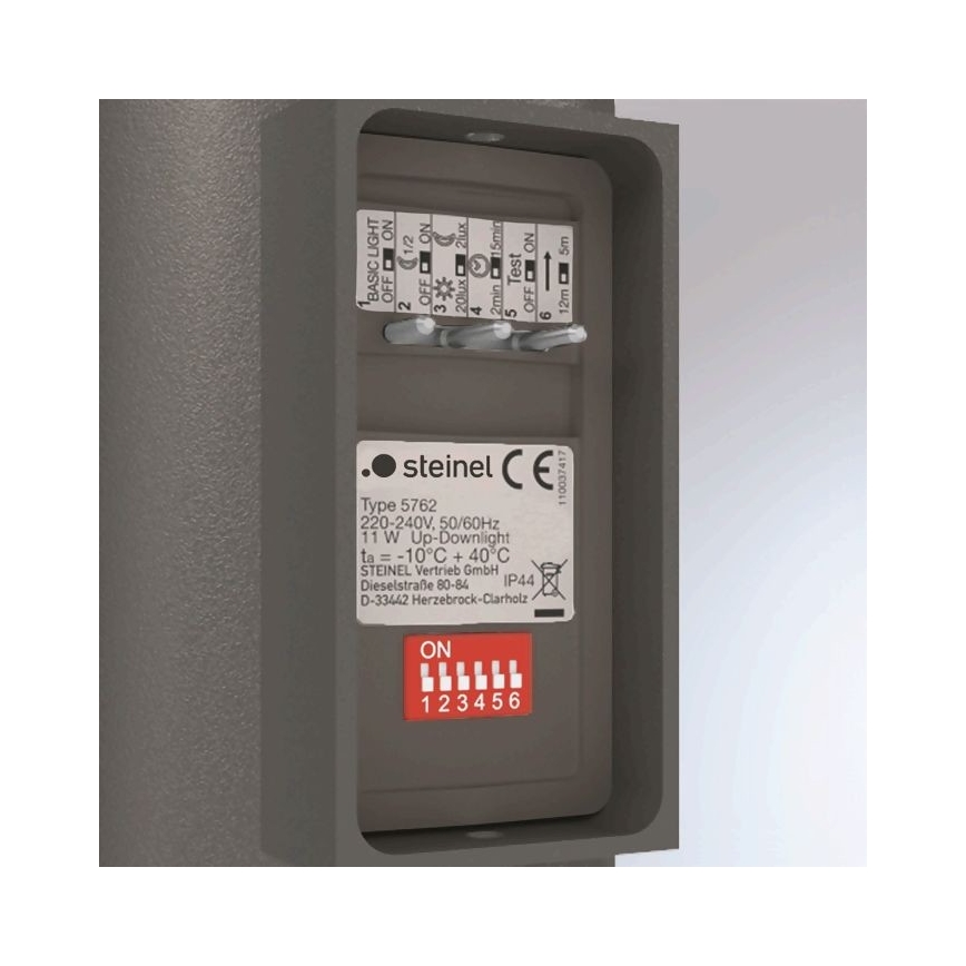 Steinel 067199 - LED spoljašnja zidna svetiljka sa senzorom L 930 S LED/9,3W/230V IP44 antracit