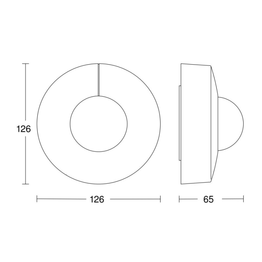 Steinel 068585 - Detektor pokreta IS 3360 40m V3 KNX IP54, okrugao, crne boje