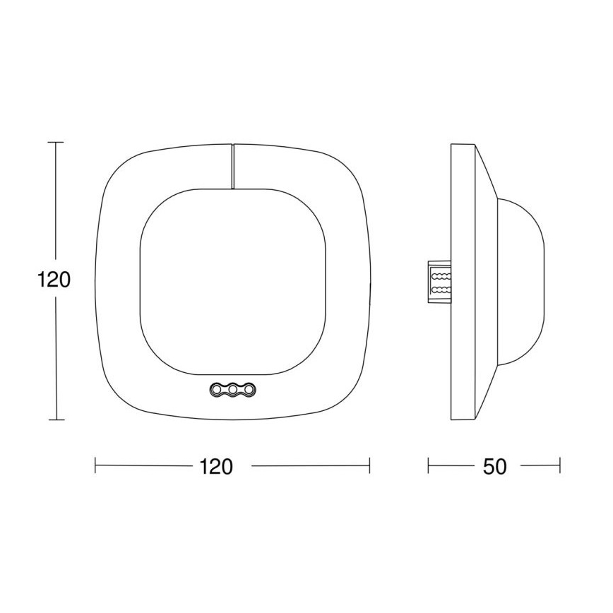 Steinel 068622 - Detektor prisustva IR Quattro HD 24 m KNX, crni