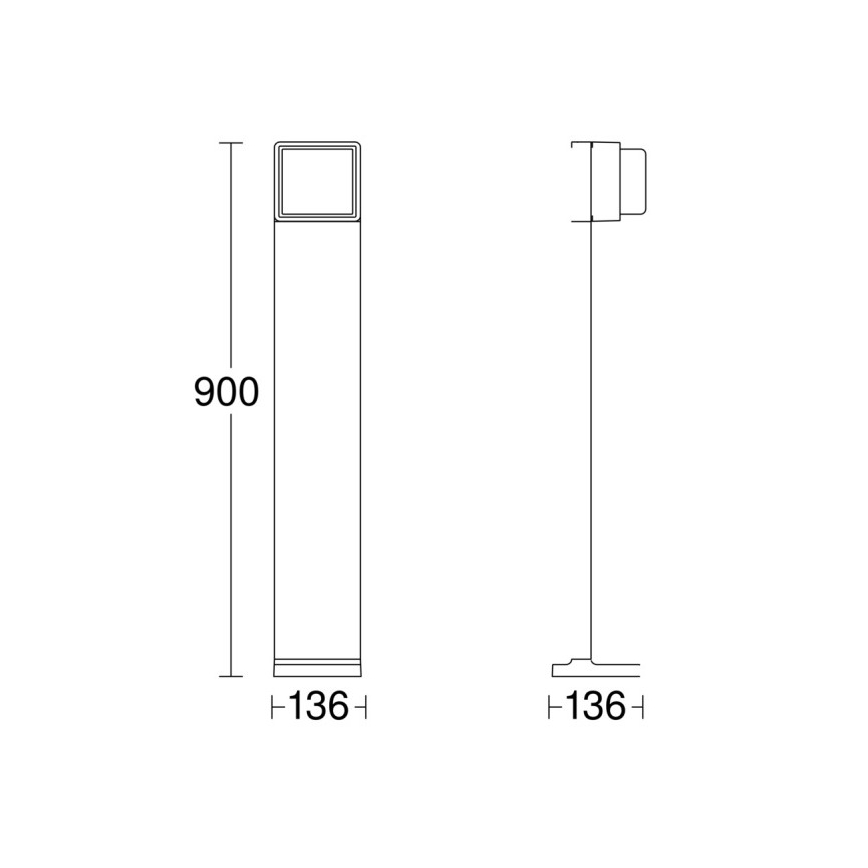 Steinel 078676 - LED prigušiva spoljna svetiljka GL 85 C 900 LED/9W/230V IP44