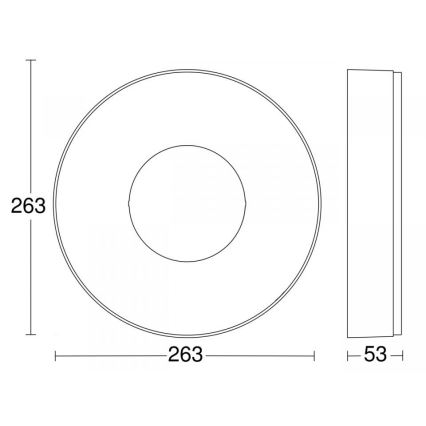 Steinel 078782 - LED plafonsko svetlo sa senzorom RS 200 SC LED/17,1W/230V 3000K IP54