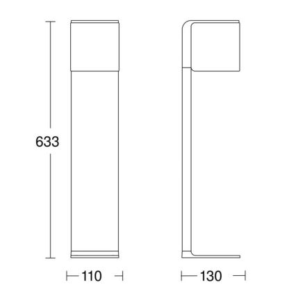 Steinel 079284 - Spoljna LED svetiljka GL 80 C LED/9,1W/230V IP44 antracit