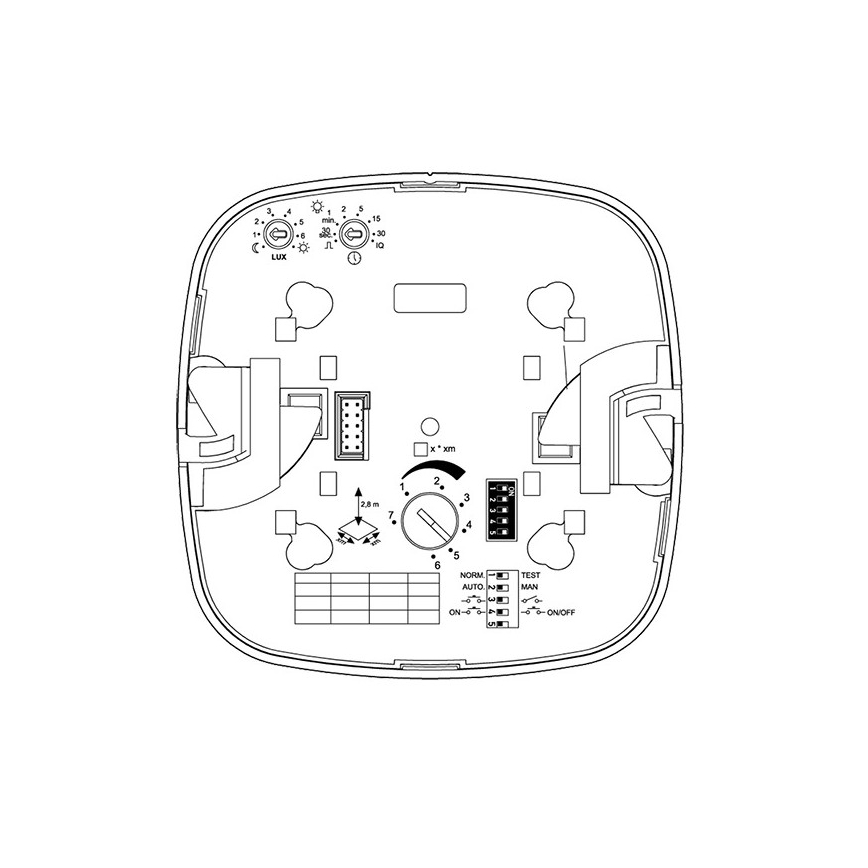 Steinel 079345 - Detektor prisutnosti IR QUATTRO COM1 230V beli