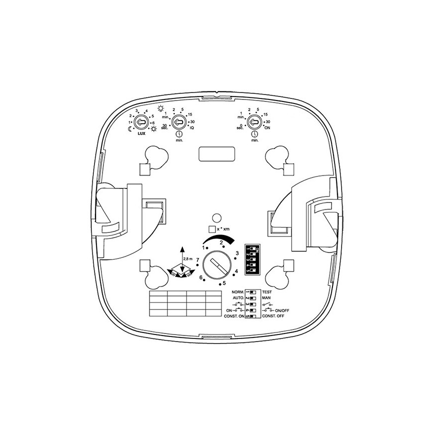 Steinel 079352 - Infracrveni senzor prisustva Quattro, domet 8 m, DALI-2 APC, beo