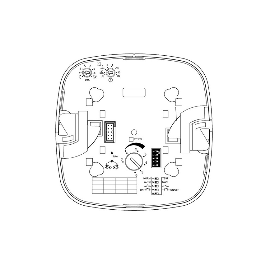 Steinel 079369 - detektor prisutnosti IR Quattro HD 24m COM1 bela