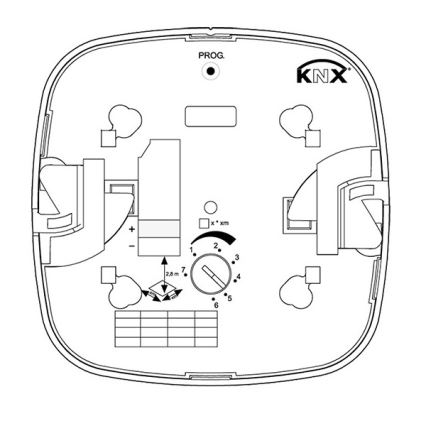 Steinel 079383 - Senzor prisutnosti IR Quattro HD, domet 24 m, KNX, beo