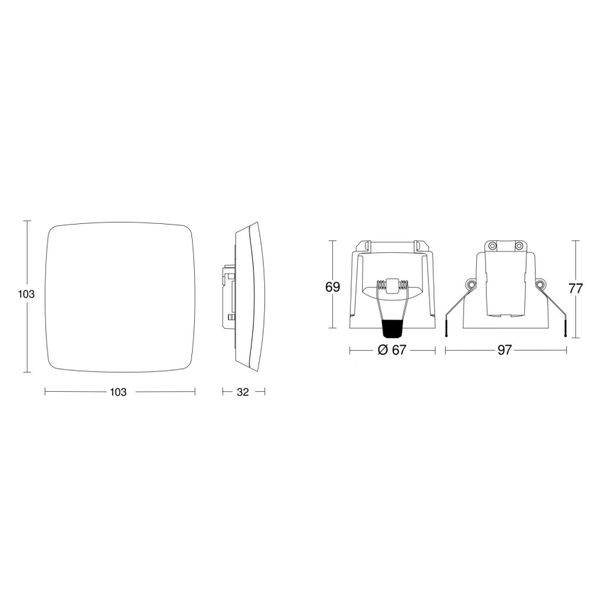 Steinel 079451 - Detektor prisutnosti TRUE PRESENCE KNX, beo