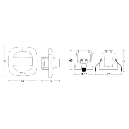 Steinel 079482 - Senzor prisustva Dual HF COM1, beo