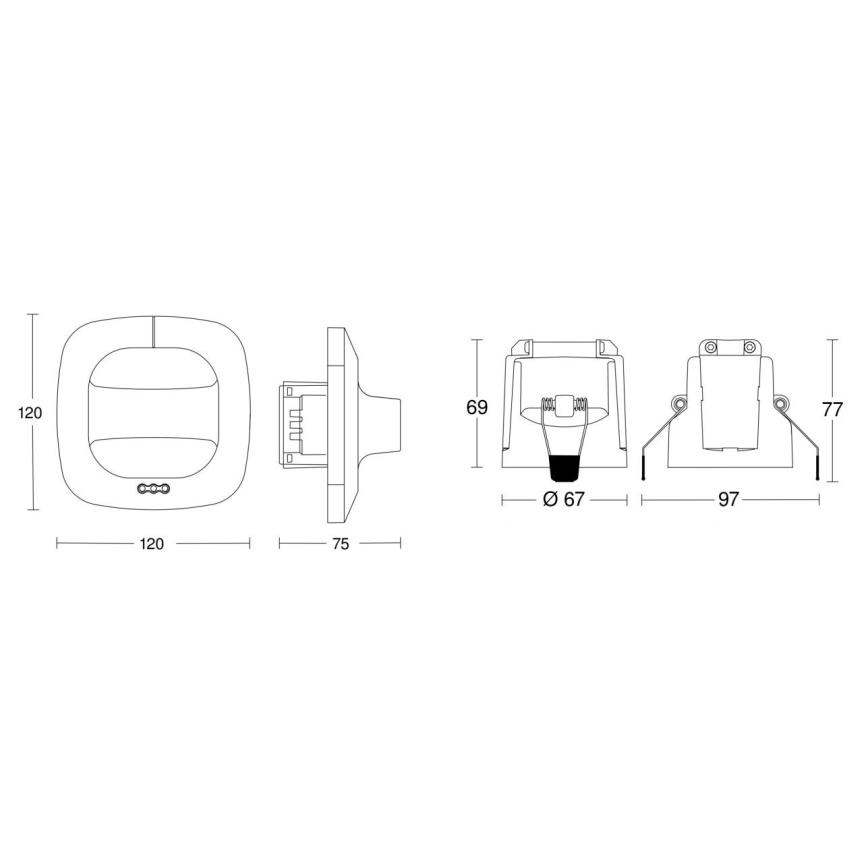 Steinel 079482 - Senzor prisustva Dual HF COM1, beo