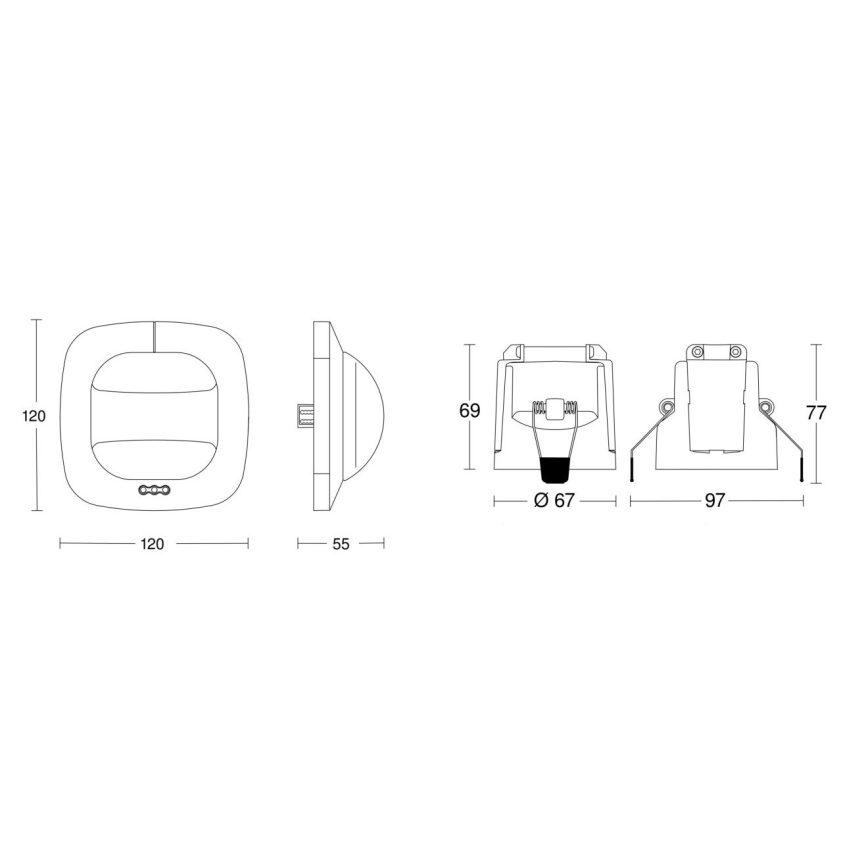 Steinel 079505 - Detektor prisustva Dual HF KNX bela