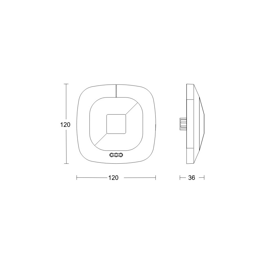 Steinel 079536 - detektor prisustva HF 360 KNX, beo