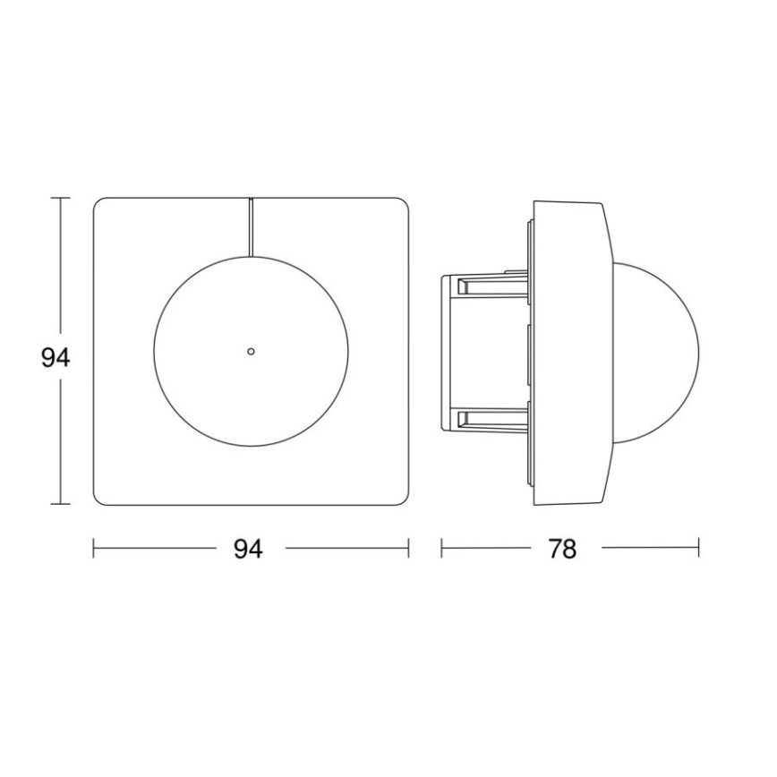 Steinel 079642 - Senzor pokreta IS 3360 KNX, četvrtast, beo