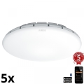 Steinel 081928 - Komplet od 5 LED plafonskih svetala sa senzorom RS PRO S10 SC LED/9,1W/230V 4000K