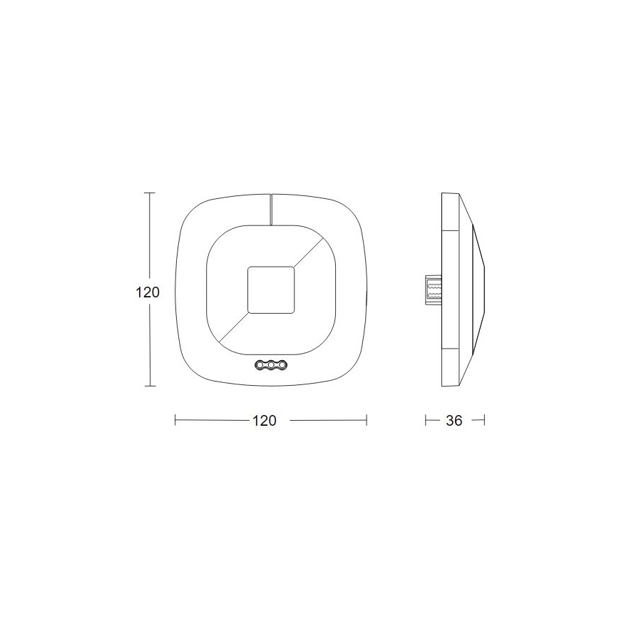 Steinel 082277 - Detektor prisustva HF 360-2 DALI-2 APC, crne boje