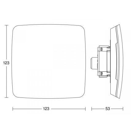 Steinel 084127 - Multisenzor True Presence za spušteni plafon V2 BT-IPD UP WS bela