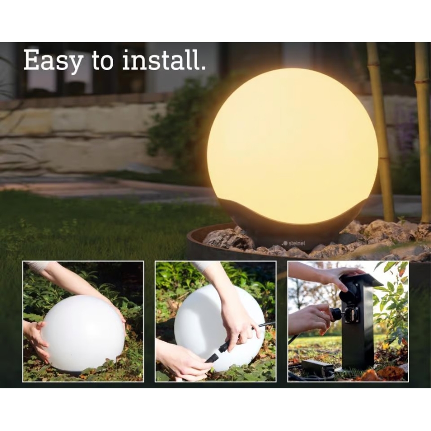 Steinel 089368 - LED RGBW Spoljašnja lampa sa senzorom LED/5,04W/24V 300 mm IP65