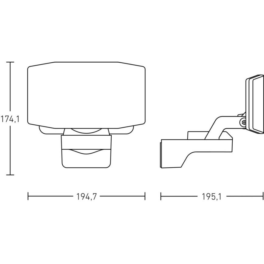 Steinel 090005 - LED reflektor XLED PROTECT LED/13,6W/230V 3000K IP54 bela