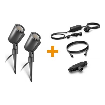 Steinel 093907 - Osnovni komplet LED RGBW 2x spoljašnja LED svetiljka/7,8W/24V IP65