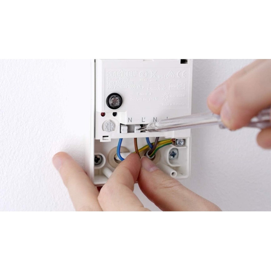 STEINEL 550615 - Sumrakni prekidač NightMatic 3000 Vario bela IP54