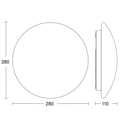 STEINEL 56032 - LED svetlo za kupatilo sa senzorom RS PRO LED/9,5W/230V IP54