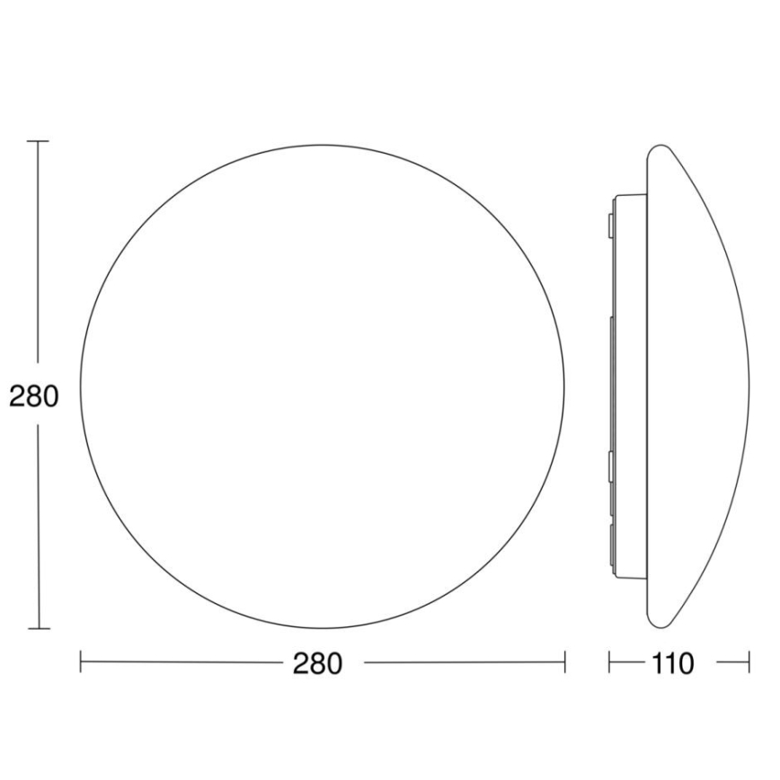 STEINEL 56032 - LED svetlo za kupatilo sa senzorom RS PRO LED/9,5W/230V IP54