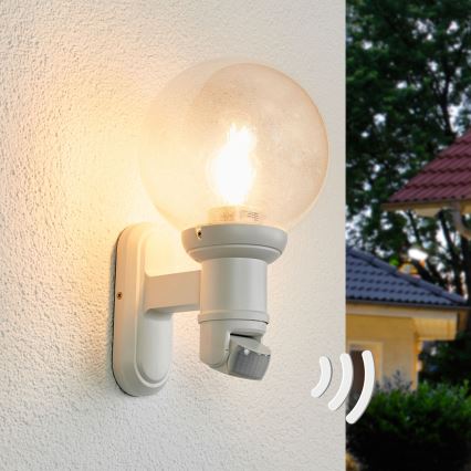STEINEL 634315 - L 560 S Spoljna zidna lampa sa senzorom, bela, IP44