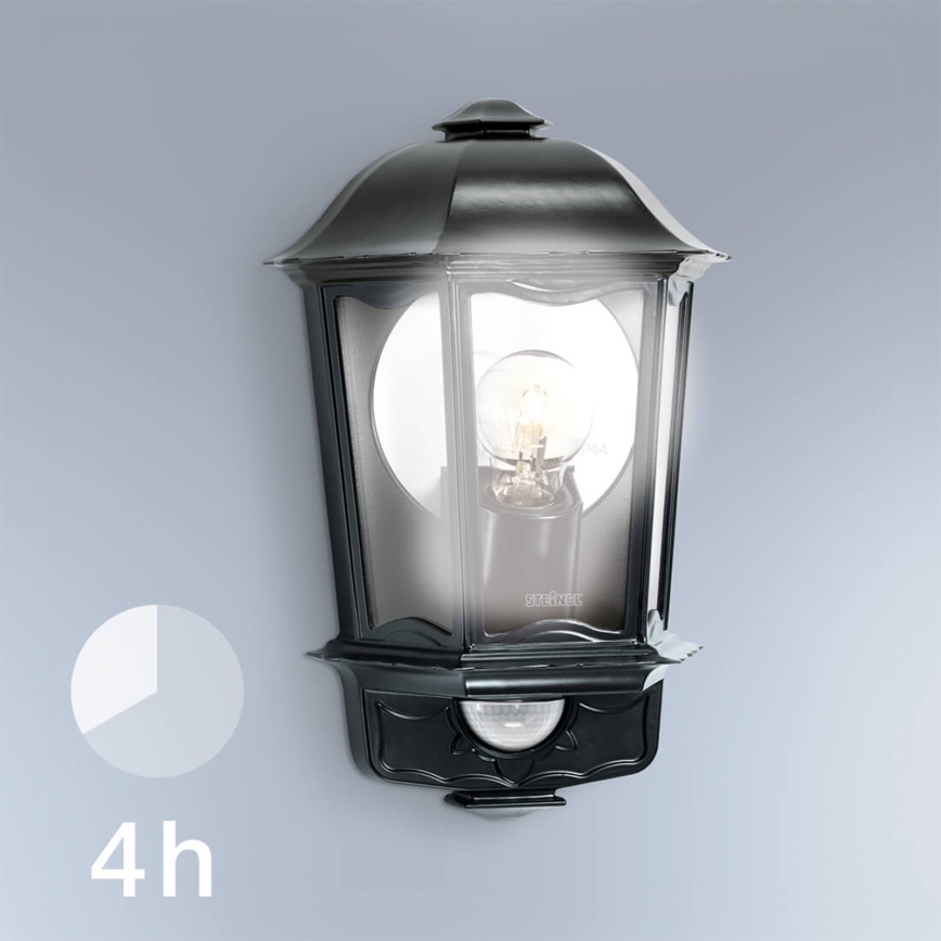 Steinel 644413 - Spoljašnja zidna lampa sa senzorom L 190 S 1xE27/100W/230V IP44