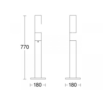 STEINEL 69469 - LED spoljašnja svetiljka GL 65 LED/8,5W/230V IP44 3000K antracit