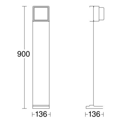 Steinel 078683 - LED prigušiva spoljašnja lampa sa senzorom GL 85 SC 900 LED/9W/230V IP44