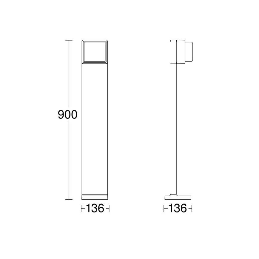 Steinel 078683 - LED prigušiva spoljašnja lampa sa senzorom GL 85 SC 900 LED/9W/230V IP44