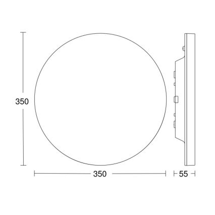 Steinel - LED prigušiva stropna lampa sa senzorom RSPROR20BASIC 15,3W/230V IP40 3000K