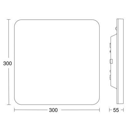 Steinel 067731- LED prigušiva stropna svetiljka sa senzorom RS PRO R20 PLUS 15,86W/230V IP40 4000K