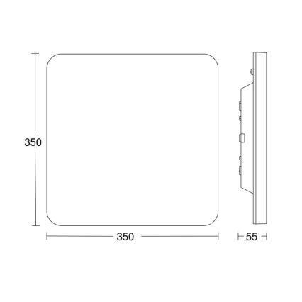 Steinel - LED prigušiva stropna svetiljka sa senzorom RSPROR30QBASICSC 23,26W/230V IP40 3000K