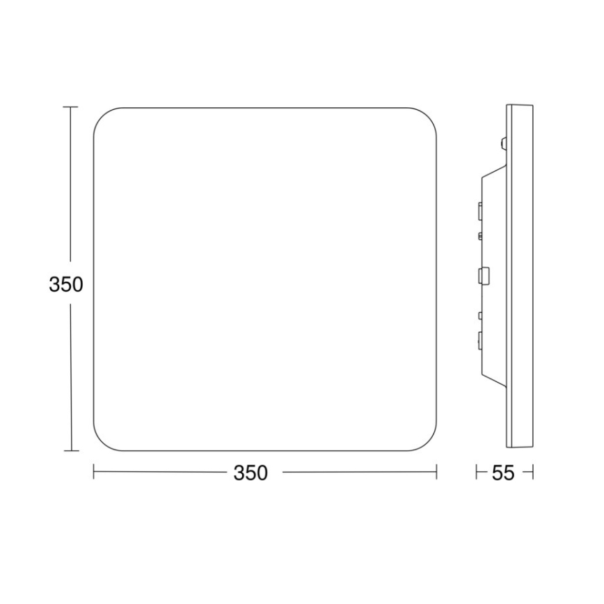 Steinel - LED prigušiva stropna svetiljka sa senzorom RSPROR30QBASICSC 23,26W/230V IP40 3000K