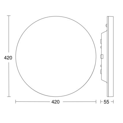 Steinel - LED prigušiva stropna svetiljka sa senzorom RSPROR30QBASICSC 23,26W/230V IP40 4000K