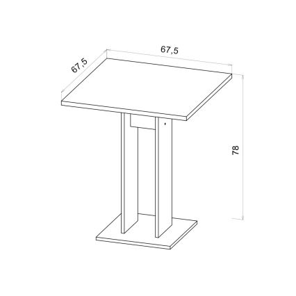 Sto STRAPO 68x68 cm hrast sonoma
