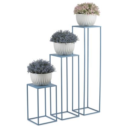 Stojan za cveće 100x24 cm, plavi