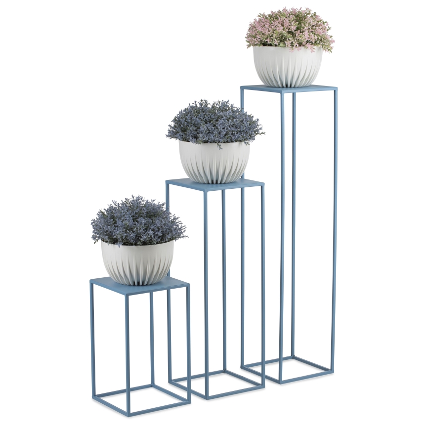 Stojan za cveće 100x24 cm, plavi