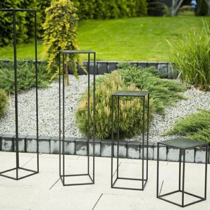 Stojan za cveće 40x24 cm, crni