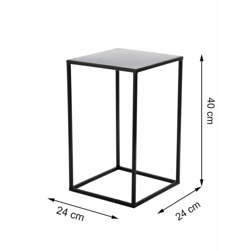 Stojan za cveće 40x24 cm, crni