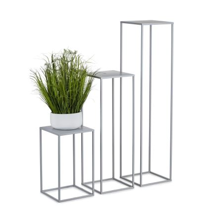 Stojan za cveće 40x24 cm siv