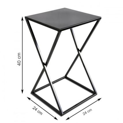 Stojan za cveće 40x24 crni
