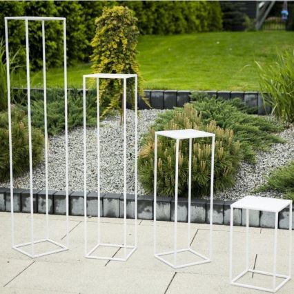 Stojan za cveće 70x24 cm beo