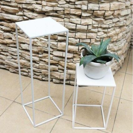 Stojan za cveće 70x24 cm beo