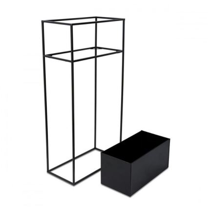 Stojan za cveće 90x44 cm crni