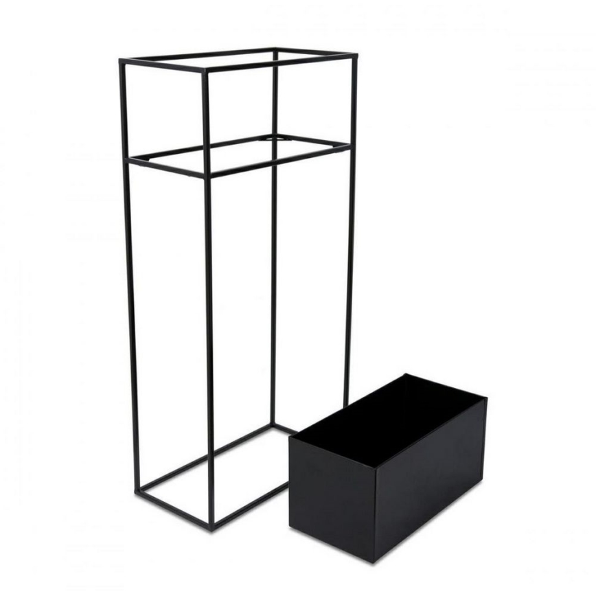 Stojan za cveće 90x44 cm crni