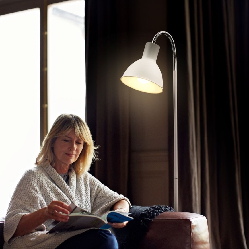 Stojeća lampa 1xE27/25W/230V bela