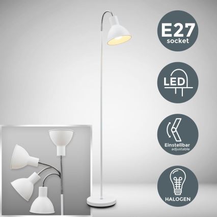 Stojeća lampa 1xE27/25W/230V bela